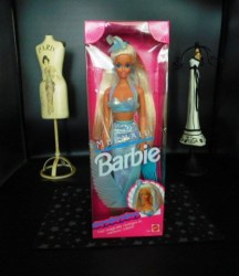 1991 BLONDE RAINBOW HAIR MERMAID BARBIE DOLL NIB 1434 MATTEL